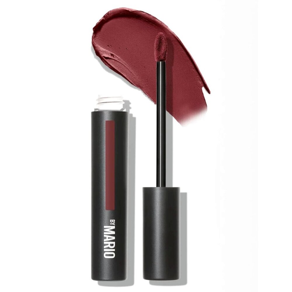 Makeup By Mario Ultra Suede Cozy Lip Creme Lipstick Vampish Deep Plum Brown